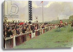 Постер Бакст Леон The Course at Longchamps, 1886 Постер Бакст Леон The Course at Longchamps, 1886