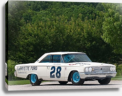 Постер Ford Galaxie 500XL 427 Lightweight NASCAR Race Car '1963 Постер Ford Galaxie 500XL 427 Lightweight NASCAR Race Car '1963