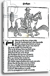 Постер Школа: Английская 15в The Wife of Bath, illustration from Geoffrey Chaucer's 'Canterbury Tales', printed by William Caxton Постер Школа: Английская 15в The Wife of Bath, illustration from Geoffrey Chaucer's 'Canterbury Tales', printed by William Caxton