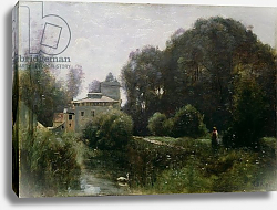 Постер Коро Жан (Jean-Baptiste Corot) Souvenir of the Villa Borghese, 1855 Постер Коро Жан (Jean-Baptiste Corot) Souvenir of the Villa Borghese, 1855