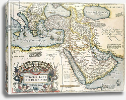 Постер Ортелиус Абрахам (карты) Map of the Middle East, from Theatrvm Orbis Terrarvm, 1570 Постер Ортелиус Абрахам (карты) Map of the Middle East, from Theatrvm Orbis Terrarvm, 1570