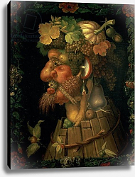 Постер Арчимбольдо Джузеппе Autumn, from a series depicting the four seasons, commissioned by Emperor Maximilian II 1573 Постер Арчимбольдо Джузеппе Autumn, from a series depicting the four seasons, commissioned by Emperor Maximilian II 1573