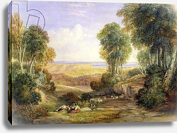 Постер Кокс Давид The Junction of the Severn and the Wye with Chepstow in the Distance, 1830 Постер Кокс Давид The Junction of the Severn and the Wye with Chepstow in the Distance, 1830