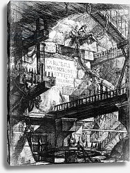 Постер Пиранези Джованни Title page to the 'Carceri d'invenzione' series, 1761 Постер Пиранези Джованни Title page to the 'Carceri d'invenzione' series, 1761