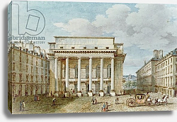 Постер Николле Виктор (грав) View of the Facade of the Theatre Italien Постер Николле Виктор (грав) View of the Facade of the Theatre Italien