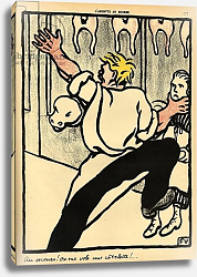 Постер Валлоттон Феликс A butcher seizes a woman by the neck and calls for help, 1902 Постер Валлоттон Феликс A butcher seizes a woman by the neck and calls for help, 1902