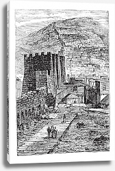 Постер Derbent in Dagestan, Russian Federation, vintage engraving Постер Derbent in Dagestan, Russian Federation, vintage engraving