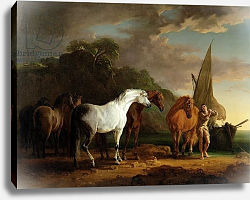 Постер Гилпин Соури (лошади) Gulliver Taking his Final Leave of the Land of the Houyhnhnms, c.1769 Постер Гилпин Соури (лошади) Gulliver Taking his Final Leave of the Land of the Houyhnhnms, c.1769