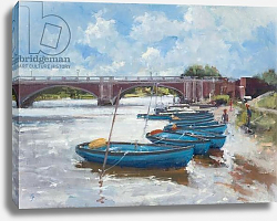 Постер Гланвиль Кристофер (совр) Moorings at Hampton Court, 2011 Постер Гланвиль Кристофер (совр) Moorings at Hampton Court, 2011