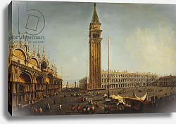 Постер Мариески Микеле The Piazza San Marco, Venice, from the Torre dell'Orologio, c.1737-9 Постер Мариески Микеле The Piazza San Marco, Venice, from the Torre dell'Orologio, c.1737-9