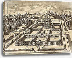 Постер Школа: Английская 18в. Elevation of the Temple of Jerusalem as built by Herod Постер Школа: Английская 18в. Elevation of the Temple of Jerusalem as built by Herod
