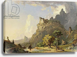 Постер Кропси Джаспер Italian Landscape near Rome: Study for Постер Кропси Джаспер Italian Landscape near Rome: Study for