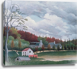 Постер Руссо Анри (Henri Rousseau) The Bievre at Gentilly, c.1895 Постер Руссо Анри (Henri Rousseau) The Bievre at Gentilly, c.1895