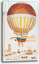 Постер The First Channel Crossing by air, 1785 Постер The First Channel Crossing by air, 1785