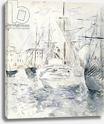 Постер Моризо Берта White Boat in the Port, Nice, 1881 Постер Моризо Берта White Boat in the Port, Nice, 1881