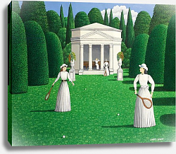 Постер Смарт Ларри (совр) Edwardian Ladies Playing Tennis, 1978 Постер Смарт Ларри (совр) Edwardian Ladies Playing Tennis, 1978