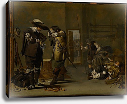 Постер Дук Якоб Soldiers Arming Themselves, mid 1630s Постер Дук Якоб Soldiers Arming Themselves, mid 1630s