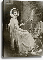 Постер Ромни Джордж Lady Hamilton as The Spinster, engraved by Thomas Cheesman, 1901 Постер Ромни Джордж Lady Hamilton as The Spinster, engraved by Thomas Cheesman, 1901
