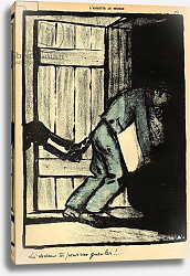 Постер Валлоттон Феликс A man caught putting up political posters is thrown in prison, 1902 Постер Валлоттон Феликс A man caught putting up political posters is thrown in prison, 1902