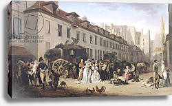 Постер Бойли Луи The Arrival of a Stagecoach at the Terminus, rue Notre-Dame-des-Victoires, Paris, 1803 Постер Бойли Луи The Arrival of a Stagecoach at the Terminus, rue Notre-Dame-des-Victoires, Paris, 1803