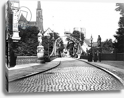 Постер Джоссет Bridge to the Cathedral, Breslau Poland, c.1910 Постер Джоссет Bridge to the Cathedral, Breslau Poland, c.1910