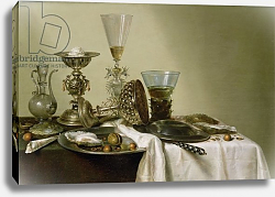 Постер Хеда Уильям Still Life with Oysters and Nuts, 1637 Постер Хеда Уильям Still Life with Oysters and Nuts, 1637