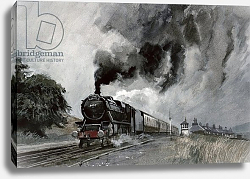 Постер Кук Джон (совр) Steam Train at Garsdale, Cumbria Постер Кук Джон (совр) Steam Train at Garsdale, Cumbria