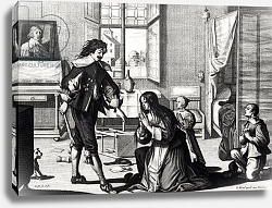 Постер Босс Абрахам The Husband Who Beats His Wife, engraved by Le Blond Постер Босс Абрахам The Husband Who Beats His Wife, engraved by Le Blond