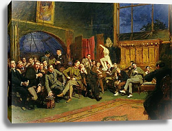 Постер Херкомер Хьюберт Evening in the Studio with my Students, 1886 Постер Херкомер Хьюберт Evening in the Studio with my Students, 1886