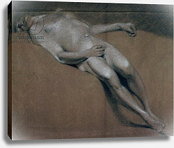 Постер Констебль Джон (John Constable) Study of a recumbent male nude Постер Констебль Джон (John Constable) Study of a recumbent male nude