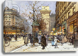 Постер Гальен Евген Figures on Le Boulevard St. Denis at Twilight, Постер Гальен Евген Figures on Le Boulevard St. Denis at Twilight,