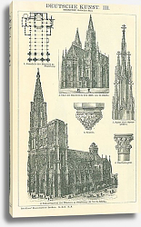 Постер Немецкое искусство III (Baukunst: Gotischer Stil) Постер Немецкое искусство III (Baukunst: Gotischer Stil)