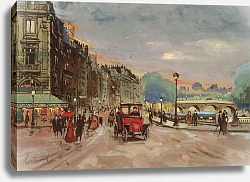 Постер Бертранд Фред (совр) Quai des Grands Augustins, Paris, 1900 Постер Бертранд Фред (совр) Quai des Grands Augustins, Paris, 1900