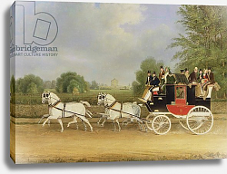 Постер Поллард Джеймс The London-Farringdon Coach Passing Buckland House, Berkshire Постер Поллард Джеймс The London-Farringdon Coach Passing Buckland House, Berkshire
