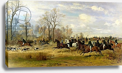 Постер Адам Эмиль Emperor Franz Joseph I of Austria hunting to hounds in Silesia, 1882 Постер Адам Эмиль Emperor Franz Joseph I of Austria hunting to hounds in Silesia, 1882
