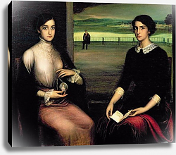 Постер Ромеро де Торрес Portrait of Angeles and Fuensanta Постер Ромеро де Торрес Portrait of Angeles and Fuensanta