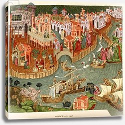 Постер Школа: Английская 19в. Venice, 1338, after a manuscript in the Bodleian Library Постер Школа: Английская 19в. Venice, 1338, after a manuscript in the Bodleian Library