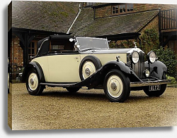 Постер Rolls-Royce 20 25 Drophead Coupe by Young '1934 Постер Rolls-Royce 20 25 Drophead Coupe by Young '1934