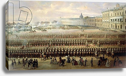 Постер Шварц Густав Unveiling of the Paul I memorial in Gatchina, 1850 Постер Шварц Густав Unveiling of the Paul I memorial in Gatchina, 1850