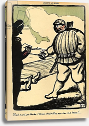 Постер Валлоттон Феликс A landowner kills a tramp, 1st March 1902 Постер Валлоттон Феликс A landowner kills a tramp, 1st March 1902