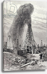 Постер Школа: Английская 19в. The Petroleum Oil Wells at Baku on the Caspian: A Fountain of Petroleum Oil, 1886 Постер Школа: Английская 19в. The Petroleum Oil Wells at Baku on the Caspian: A Fountain of Petroleum Oil, 1886
