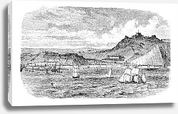 Постер Dover in England, United Kingdom, vintage engraving Постер Dover in England, United Kingdom, vintage engraving