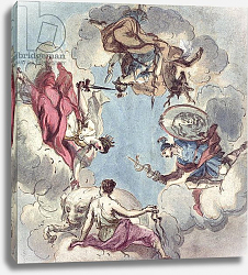Постер Торнхилл Джеймс Design for a Ceiling: The Four Cardinal Virtues, Justice, Prudence, Temperance and Fortitude Постер Торнхилл Джеймс Design for a Ceiling: The Four Cardinal Virtues, Justice, Prudence, Temperance and Fortitude