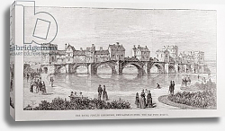 Постер Школа: Английская 19в. The Royal Jubilee Exhibition, Newcastle-on-Tyne: The Old Tyne Bridge, 1887 Постер Школа: Английская 19в. The Royal Jubilee Exhibition, Newcastle-on-Tyne: The Old Tyne Bridge, 1887