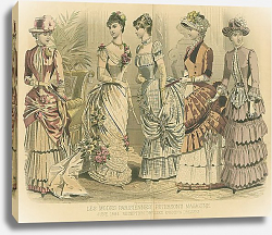 Постер June, 1884. Reception Dresses. Evening Dresses Постер June, 1884. Reception Dresses. Evening Dresses