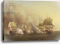 Постер Скотт Самуэль Action Off the Cape of Good Hope, March 9th, 1757 Постер Скотт Самуэль Action Off the Cape of Good Hope, March 9th, 1757
