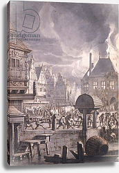 Постер Хейден Ян Fire at the Old Town Hall in Amsterdam, 17th July 1652 Постер Хейден Ян Fire at the Old Town Hall in Amsterdam, 17th July 1652