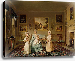 Постер Рейнегл Филип Mrs Congreve and her children in their London drawing room, 1782 Постер Рейнегл Филип Mrs Congreve and her children in their London drawing room, 1782