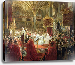 Постер Мензель Адольф The Coronation of King William I in Koenigsberg in 1861, c.1861/65 Постер Мензель Адольф The Coronation of King William I in Koenigsberg in 1861, c.1861/65
