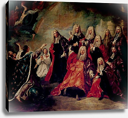 Постер Трой Франсуа Ex-Voto. The Corps de Ville Demand a Return of Good Weather, detail of the Corps de Ville, 1726 Постер Трой Франсуа Ex-Voto. The Corps de Ville Demand a Return of Good Weather, detail of the Corps de Ville, 1726